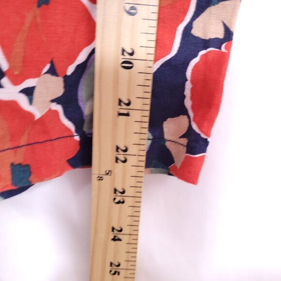 Seasalt Cornwall Linen Pants Size 6 Floral Peaceful Haven Culottes Wide Leg - Picture 11 of 13